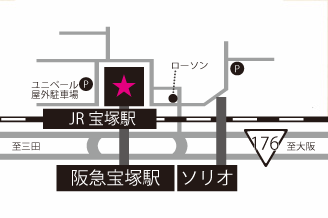 JR宝塚駅周辺地図